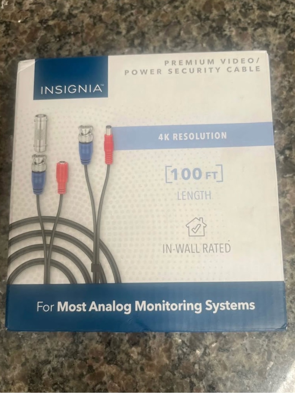 Insignia 100ft Premium Video/Power Security Cable